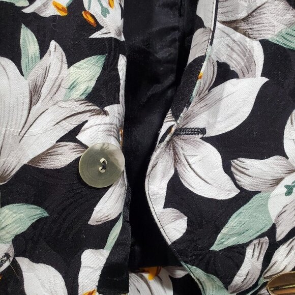 NWT Richard Warren Vintage Women's Floral Jacket Blazer Fitted Short Size 10 - Picture 8 of 15